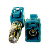 SMA female to FAKRA female Waterblue Antenna Adaptor  (CFF.SMAJ-NEUJ)