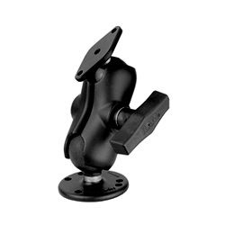 (RAM-138-B) Short Arm Mount 1.5" ball with Round & Diamond Bases