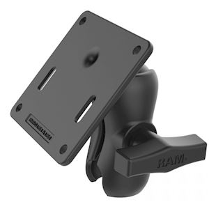 RAM® Double Socket Arm with 75x75mm VESA Plate