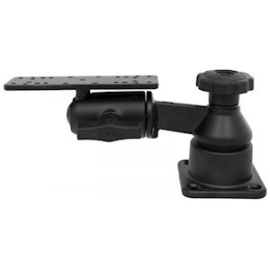 Single 6" Swing Arm with 6.25" X 2" Rectangle Base and Horizontal Mounting Base