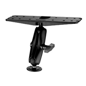 Marine Mount with Double 1.5" Socket Arm and Round Base