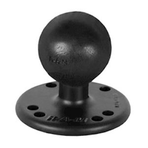 Stainless Steel Round Base with 1.5" Ball