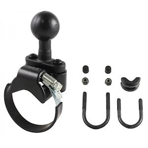 Rail Base with U-Bolt, ATV/UTV Strap & 1.5" Ball for Rails to 3.15" in Diameter