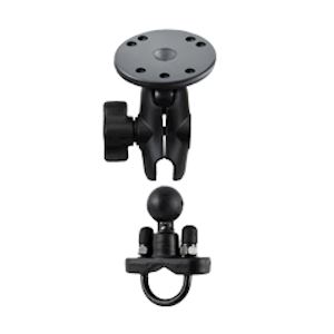 U-Bolt Mount with Short 1" Ball Arm and Round Base Adapter