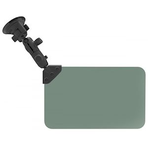 Dark Green Sun Visor with 1" Ball and Suction Cup Mount: 50% Tint