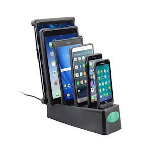 6 Gang Desktop Dock Charger with GDS Technology™ for IntelliSkin™