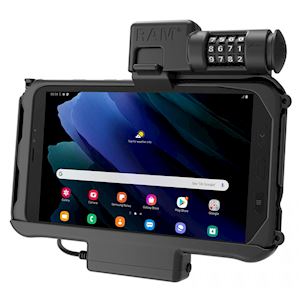 RAM® Skin™ Combo-Locking Powered Cradle for Samsung Tab Active3 & Tab Active5