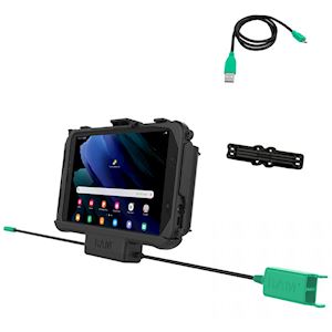 RAM® EZ Roll'r™ Power + Dual USB Data Cradle for Tab Active3 and Tab Active5