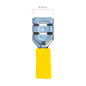 6.3mm Female Terminal - Yellow (WT.28)