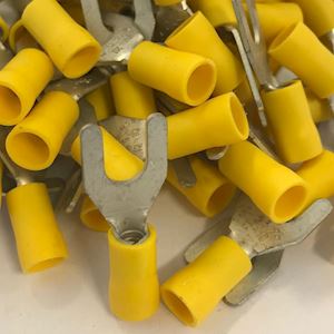 6.4mm Fork Terminal - Yellow (WT.41)